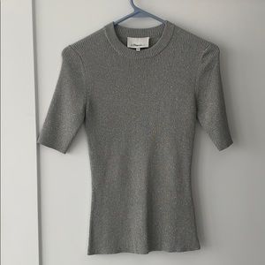 3.1 Phillip Lim short sleeved silver sweater